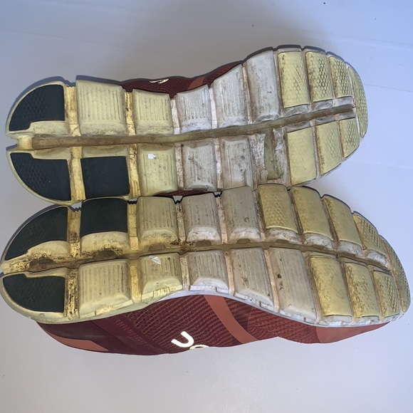 On Running Cloudflow Sneakers Red Rust Tones Men’s Size 8 - Picture 5 of 8